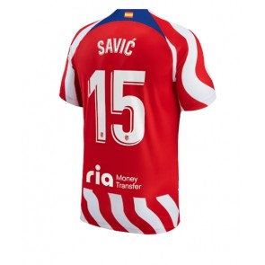 Atletico Madrid Stefan Savic #15 Hemmatröja 2022-23 Kortärmad